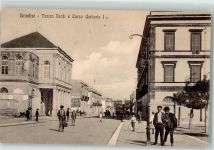 72100 Brindisi 1914 - Teatro Verdi e Corso Umberto I Kind m.Rad