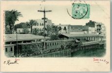 Suez 1903 - Bahnhof Eisenbahn