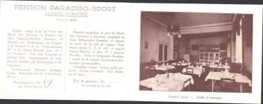 Lugano Pension Paradiso -- Sport Hochzeit KEINE AK