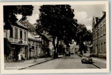 16792 O1434 Zehdenick Foto AK Klosterstraße Oldtimer Landpost Bergsdorf VEB Reprocolor