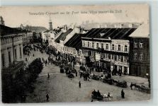 Wilna Vilnius 1916 - Verwundeter Transport aus der Front passiert die Stadt