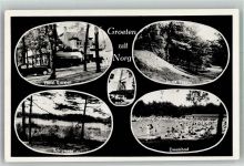 9331 Norg 1955 Foto AK Windmühle Hotel Karsten Schwimmbad Schipmer