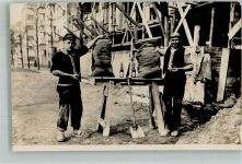 Handwerker Bauarbeiter Privatfoto AK