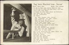 Sag beim Abschied leise Servus, Worte Harry Hilm, Musik Peter Kreuder, winkende Dame,Robert Franke Musik um 1930/40