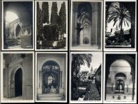 Spanien, Sevilla, 8 verschiedene AK, Alc&aacute,zar, Schloss, Wandrelief, Grabmahl, Palmen, 3 AK rkp, 5 AK-Teilung Reliefdruck um 1930/40