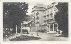 um 1930-40 - Lazne Jesenik, CSSR, Haus, -Priessnotzovy lecebne ustavy-,Orbis AKU1