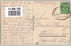 01778 O8244 Geising 1926 Foto AK Aussichtsturm Wettinhöhe Bahnpost heidenau-Geising Zug 2894