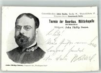 Tournee der Amerkan. Militärkapelle Dirigent John Philip Sousa Adelskorrespondenz Dirigent Gebrauchsspuren