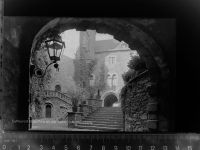 35619 W6333 Braunfels GLASNEGATIV Schlossaufgang