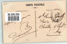 34000 Montpellier 1912 Foto AK Theater Briefmarke bildseitig