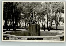 Saragossa Zaragoza Foto AK Denkmal Brunnen