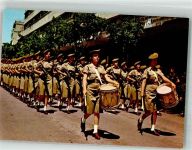 Tel Aviv Jaffa Uniform Girl-Solders on the March Militär Israel Foto AK