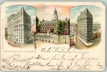 Philadelphia Gebrauchsspuren Girard Life Annuity und Trust Building Indenpence Hall Harrison Bld.Eckschäden
