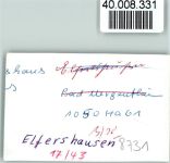 97725 W8731 Elfershausen , Unterfr FOTO KEINE AK