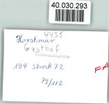 48612 W4435 Horstmar , Westf FOTO KEINE AK Gasthof
