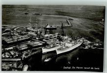 9931 Delfzijl Foto AK Fliegeraufnahme Hafen