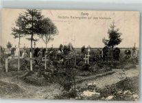 61500 Essay 1915 Foto AK Feldpost WK I Barde Ers.-Div. Friedhof Deutsche Heldengräber
