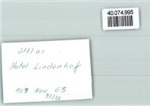34519 W3543 Ottlar FOTO KEINE AK Hotel Lindenhof