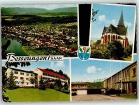 66663 W6640 Besseringen - Ortsansichten Luftaufnahme Kirche Haus Sonnenwald 4-Bildaufnahme