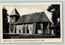 29328 W3105 Müden , Örtze - St. Laurentius Kirche Glockenturm 13. Jahrhundert