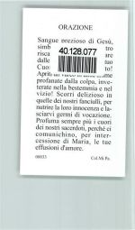 Prezisisssimo Sangue di Gesu Italienisches Heiligenbild Heiligenbild
