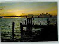 23769 W2448 Fehmarn - Sonnenuntergang Fehmannsundbrücke