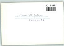 38350 W3330 Helmstedt FOTO KEINE AK Juleum