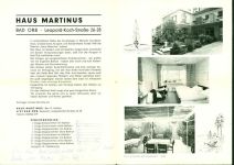 W6482 Bad Orb Haus Martinus, Klapp Karte Gastronomie KEINE AK