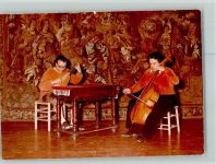 32694 W4926 Dörentrup FOTO KEINE AK Lauten- und Cello Spieler Burg Sternberg