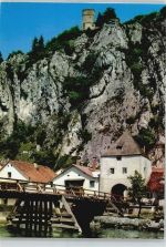 93343 W8421 Essing - Burg Fluss Brücke Felsen