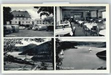 34549 W3593 Edersee - Gaststätte Sperrmauer Schloss See Auto