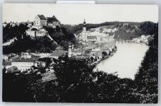 84489 W8263 Burghausen , Salzach - Fluss Berg