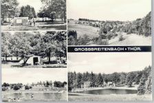 98701 O6309 Großbreitenbach - Gesamtansicht, Freibad, Zeltplatz