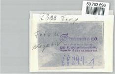 24963 W2399 Tarp FOTO KEINE AK Foto mit Negativ