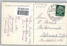 03096 O7502 Burg , Spreewald - Künstlerkarte, Gedicht, Lustige Sängerfahrt