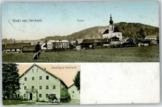 77889 W7596 Seebach , Baden - Gesamtansicht, Gasthaus Seebach
