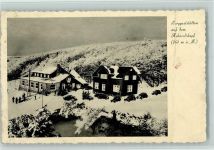 63679 W6479 Hoherodskopf , Hess - Berggaststätten auf dem Hoherodskopf Winteraufnahme