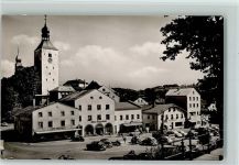 94209 W8370 Regen - Ortsansicht Kirche Autos