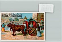 Sammelbild - Zebukarren in Indien Tiergespann