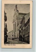 Wilna Vilnius 1940 - St. Johana Kirche AK