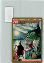 Carnevals Serenaden an den Mond - Pierrot, Harlekin, Sammelbild Liebig Karneval