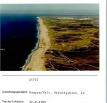 25992 W2285 Kampen (Sylt) FOTO KEINE AK Strandgebiet Foto montiert auf Karton