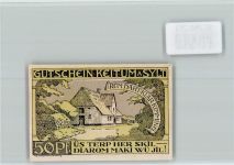 25980 W2280 Keitum - Notgeld Bauernhaus Wappen