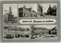 01917 O8290 Kamenz - Rückseite mit Abschürfungen bzw Kleberesten Rathaus Platz der Befreiung