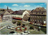 59929 W5790 Brilon - MarktplatzMarktbrunnen Gasthaus Jägerhof