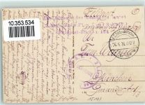57770 Moussey 1916 - Kirche Feldpost WK I Nr. 124