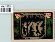 46509 W4232 Xanten - Notgeld Scherenschnitt