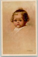 Verlag Rökl 1386 Kinderkopf AK Fialkowska, W.
