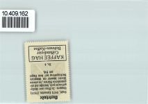 21614 W2150 Buxtehude - Vignette Wappen Kaffee Hag ca 1920-1940