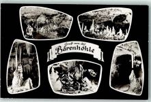 72820 W7419 Erpfingen - Bärenhöhle Innenansichten Tierskelett Höhlenstempel